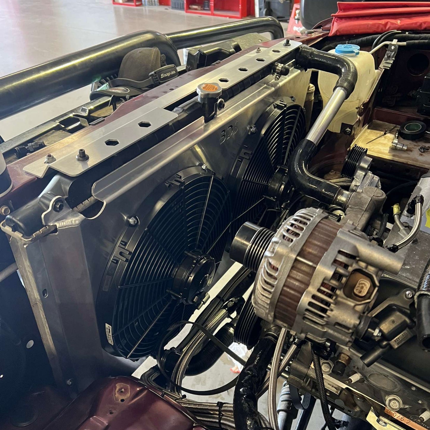 GU Patrol Wide Radiator Shroud - SPAL 16
